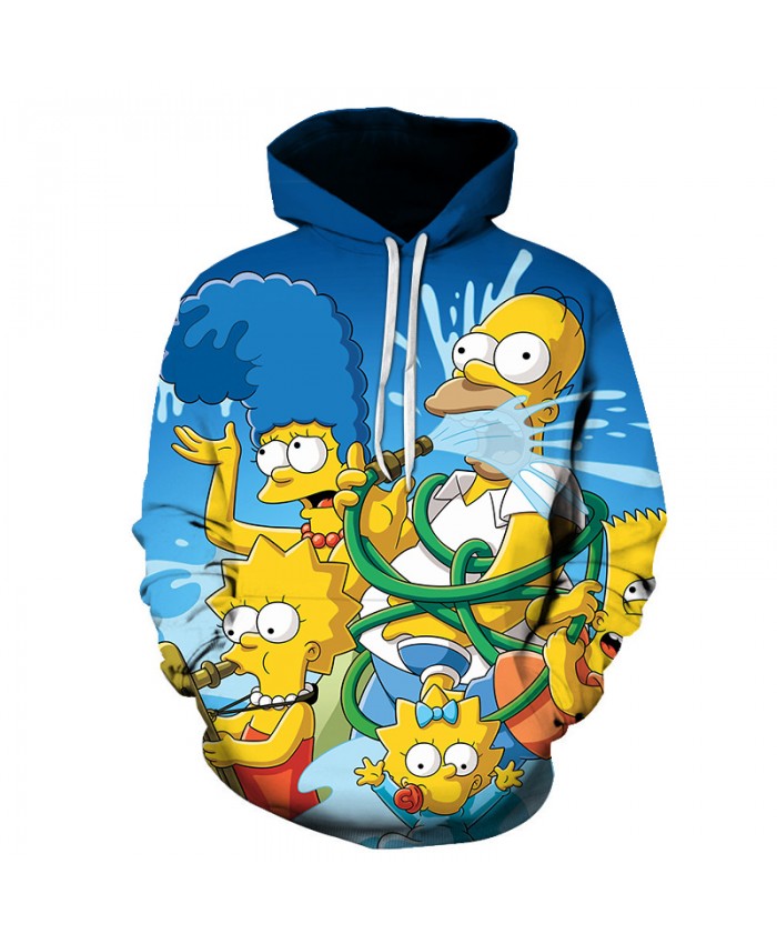 The Simpsons Printed 3D Men Women Hoodies Sweatshirts Quality Hooded Jacket Novelty Streetwear Fashion Casual Pullover LL