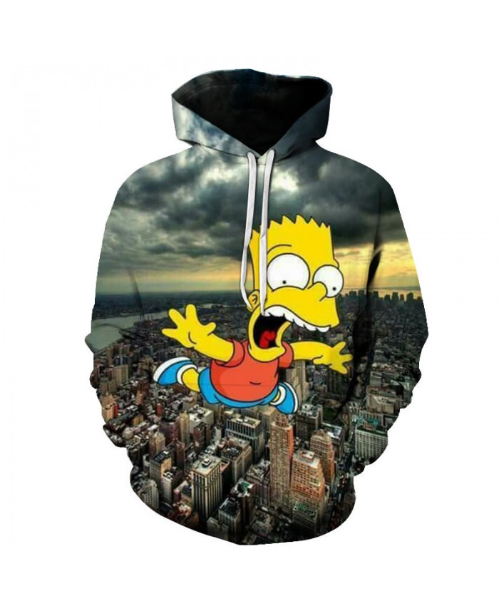 The Simpsons Printed 3D Men Women Hoodies Sweatshirts Quality Hooded Jacket Novelty Streetwear Fashion Casual Pullover M