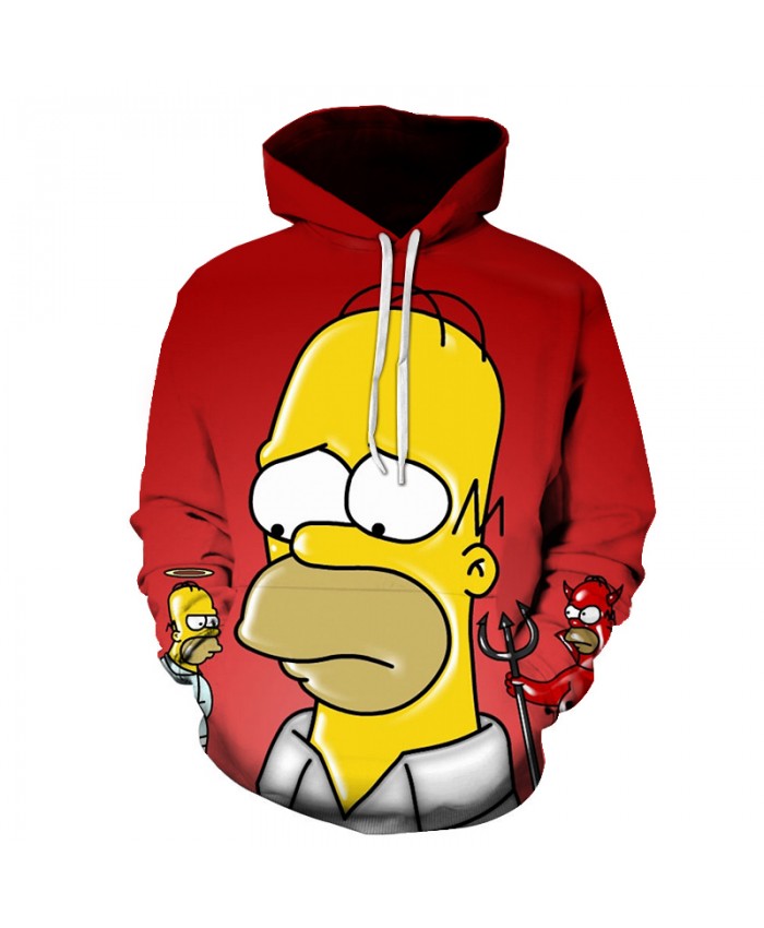 The Simpsons Printed 3D Men Women Hoodies Sweatshirts Quality Hooded Jacket Novelty Streetwear Fashion Casual Pullover MM