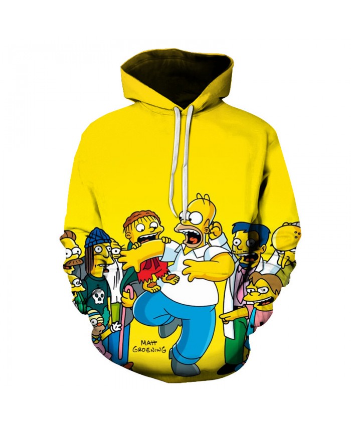 The Simpsons Printed 3D Men Women Hoodies Sweatshirts Quality Hooded Jacket Novelty Streetwear Fashion Casual Pullover QQ