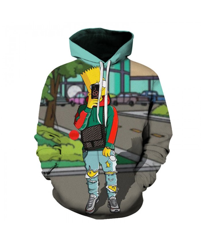 The Simpsons Printed 3D Men Women Hoodies Sweatshirts Quality Hooded Jacket Novelty Streetwear Fashion Casual Pullover S