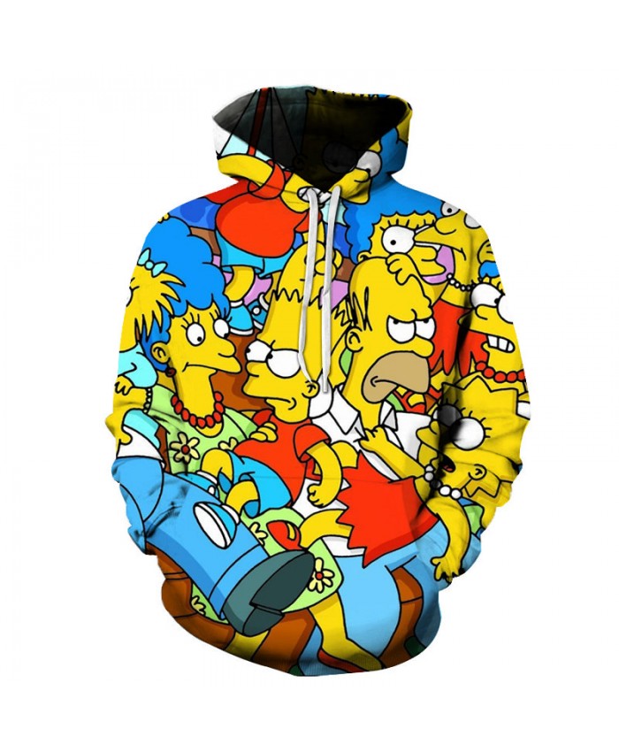 The Simpsons Printed 3D Men Women Hoodies Sweatshirts Quality Hooded Jacket Novelty Streetwear Fashion Casual Pullover WW