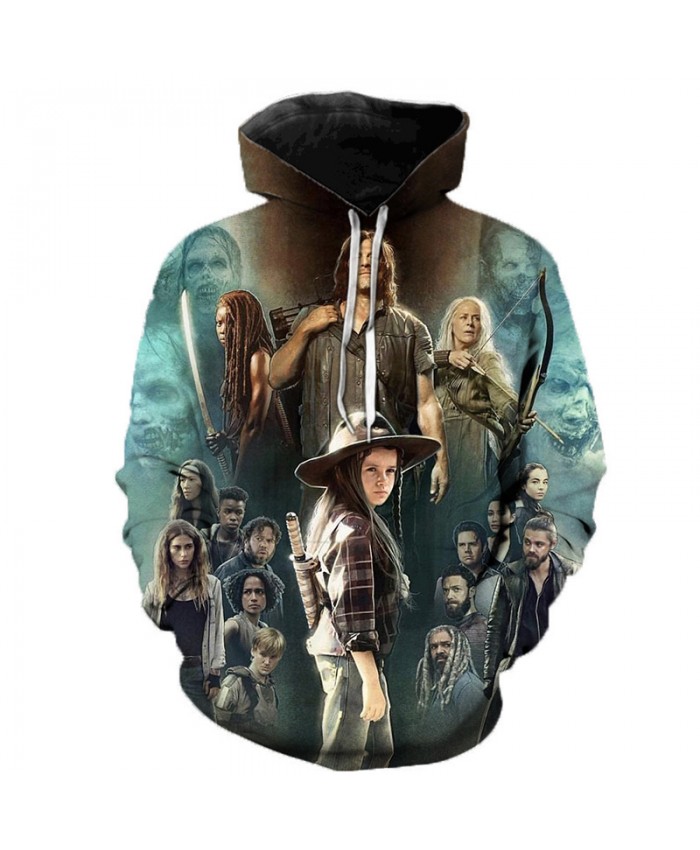 The Walking Dead 3D Printed Hoodie Sweatshirts 2021 TV Drama Fashion Casual Pullover Halloween Streetwear Hoodies