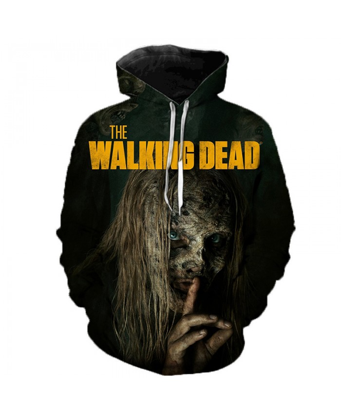 The Walking Dead 3D Printed Hoodie Sweatshirts Horror TV Drama Casual Pullover Men Women Halloween Streetwear Oversized Hoodies