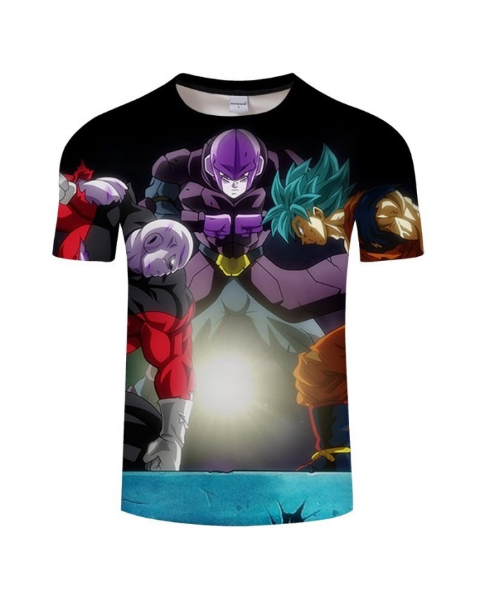 Three People Confrontation Dragon Ball 3D Print tshirt Men tshirt Summer Casual Short Sleeve Male O-neck Drop Ship
