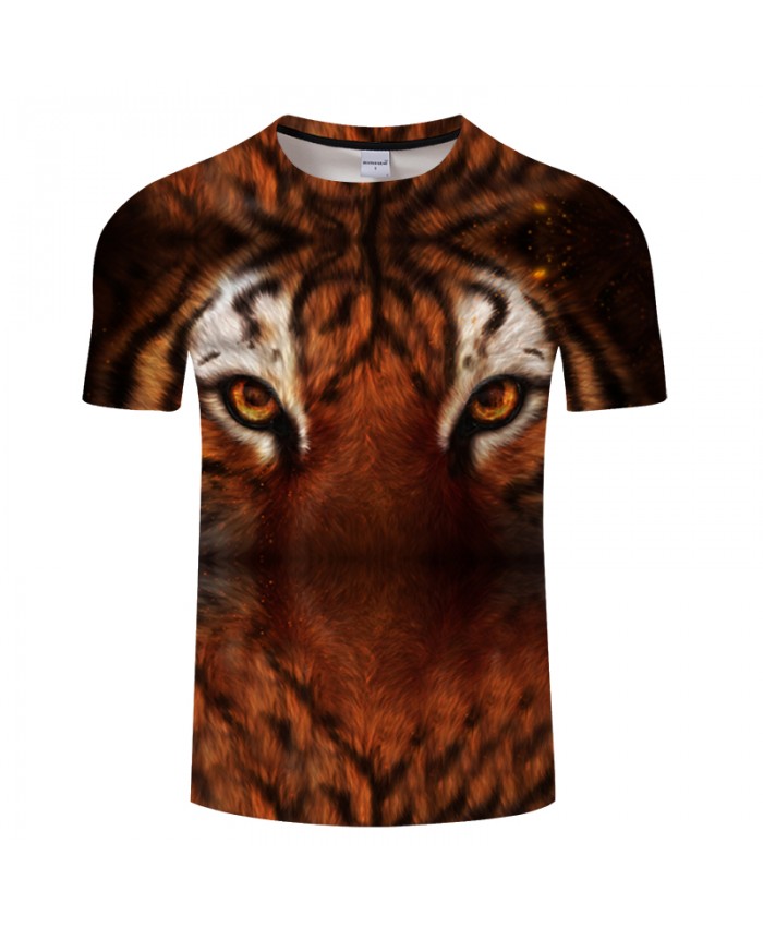 Tiger My home is destroyed By KhaliaArt Tiger 3D Print T shirt Men Women Summer Casual ShortSleeve Top&Tee Tshirt Streetwear DropShip