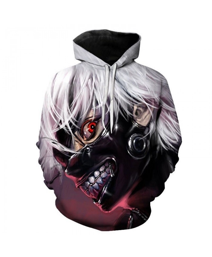 Tokyo Ghoul Hoodies Anime 3D Hooded Sweatshirts Newest Kids Teens Fashion Cosplay Hoodies Outerwear Spring Cool Coat
