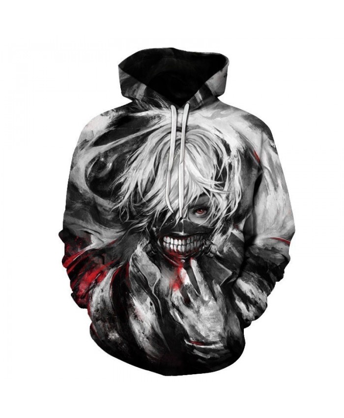 Tokyo Ghoul Hoodies Anime 3D Hooded Sweatshirts Newest Kids Teens Fashion Cosplay Hoodies Outerwear Spring Cool Coat A