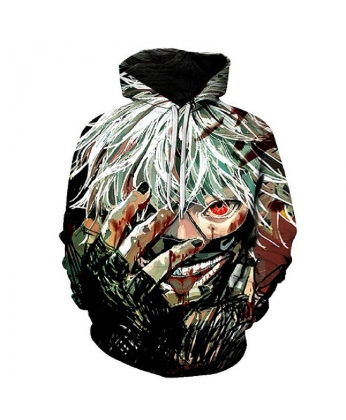 Tokyo Ghoul Hoodies Anime 3D Hooded Sweatshirts Newest Kids Teens Fashion Cosplay Hoodies Outerwear Spring Cool Coat D