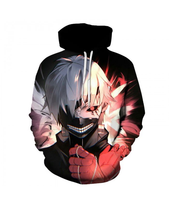 Tokyo Ghoul Hoodies Men Women 3D Hoodie Sweatshirts Black Japan Anime Fashion Casual Tracksuits Boy Jackets Hooded Pullover