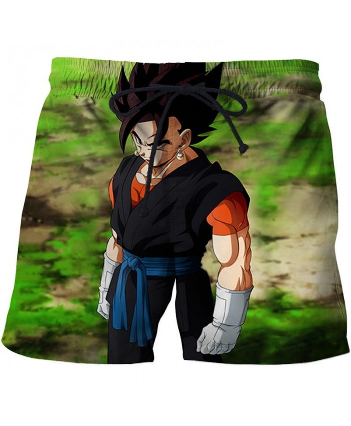 Turquoise Grass Dragon Ball Men Anime 3D Stone Printed Beach Shorts Summer Male Quick Dry Breathable Board Shorts