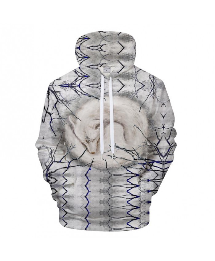 Twig 3D Hoodies Men Wolf Hoody Animal Sweatshirt Harajuku Tracksuit Pocket Pullover Streetwear Coat Prints Drop Ship