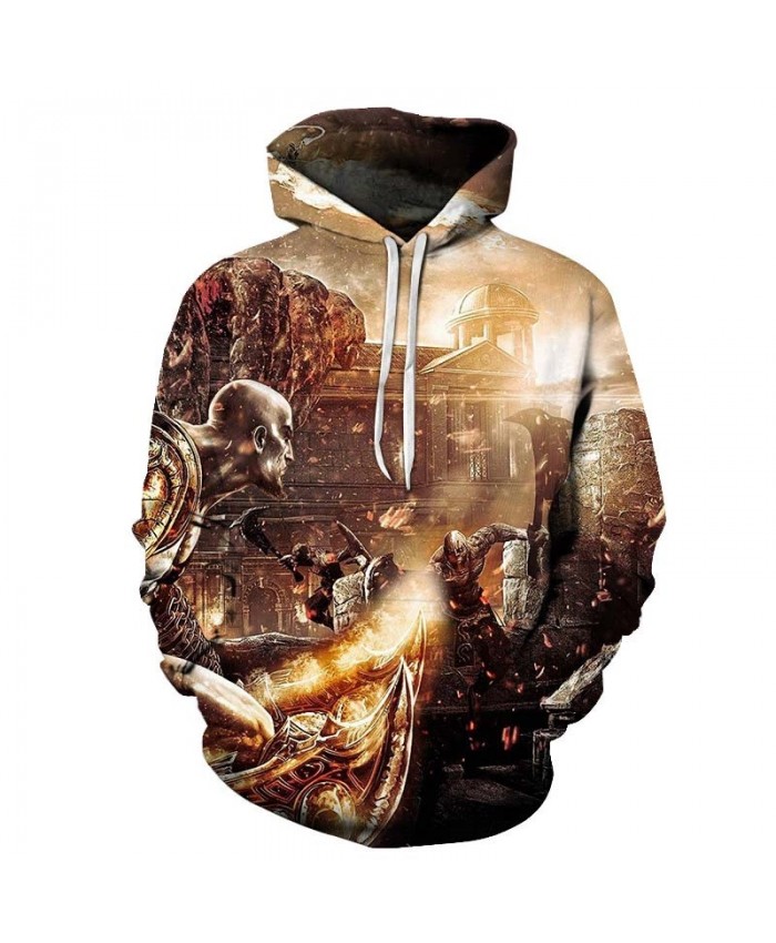 Two People Duel Hoody Mens Mens Pullover Sweatshirt Pullover Hoodie 2021 Streatwear Sweatshirt Fashion Men