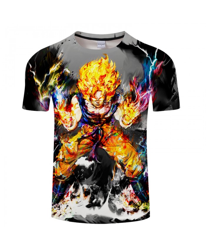 Ultra Energy 3D Print T shirt Men Summer Anime Short Sleeve Top&Tee Boy Tshirt Dragon Ball Streetwear Women Drop Ship
