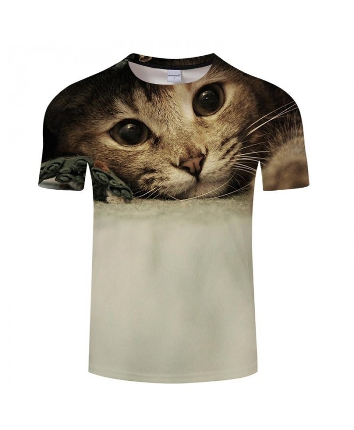 Underarm Cat 3D Print Men tshirt Crossfit Shirt Casual Summer Short Sleeve Men Brand T Shirt Men Round Neck Tops&Tee