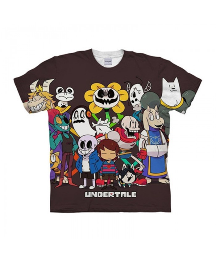 Undertale 3D Print Men tshirt Crossfit Shirt Casual Summer Short Sleeve Male tshirt Fitness Round Neck Tops&Tee