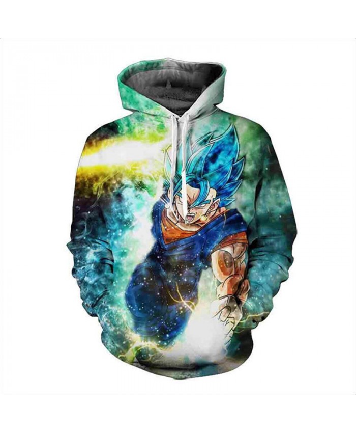Unisex Hooded Sweatshirts 3D Dragon Ball fighting Print Galaxy Hoodie Pullover Drawstring Pockets Women Men Clothing