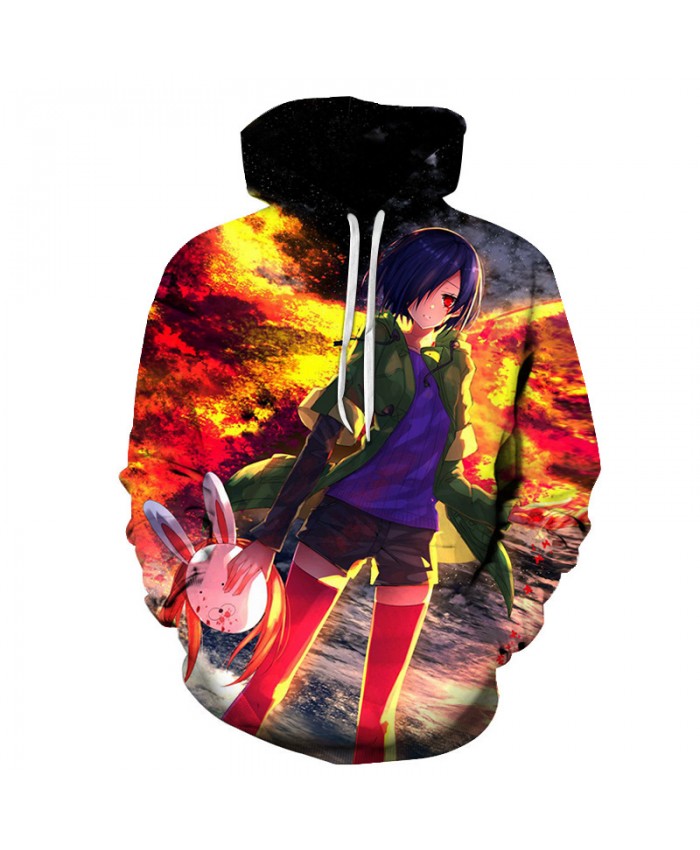 Unisex Hoody Sweatshirts Tokyo Ghoul 3D Printed Men Women Anime Hip Hop Hoodies Fashion Pullover Tops Autumn sweatshirt dropship