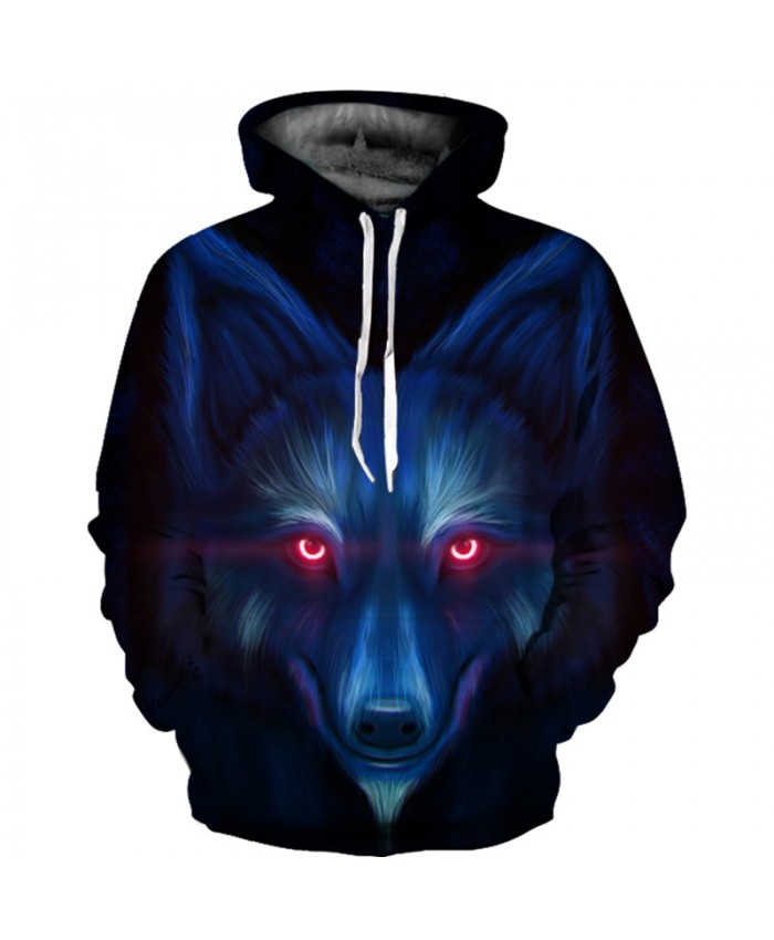 Unisex Men Women Autumn 3d Wolf Skull Hoodies Slim Sweatshirt Couple Lovers Winter Hooded Pullovers Jacket Coat Tracksuit