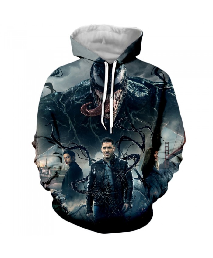 Venom Hoodies Men Women Sweatshirts 3D Printed Hoodie Hip Hop Pullover Hooded Casual Streetwear Tops A