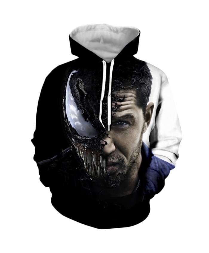 Venom Hoodies Men Women Sweatshirts 3D Printed Hoodie Hip Hop Pullover Hooded Casual Streetwear Tops D