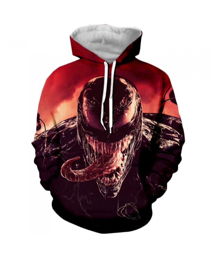 Venom Hoodies Men Women Sweatshirts 3D Printed Hoodie Hip Hop Pullover Hooded Casual Streetwear Tops E
