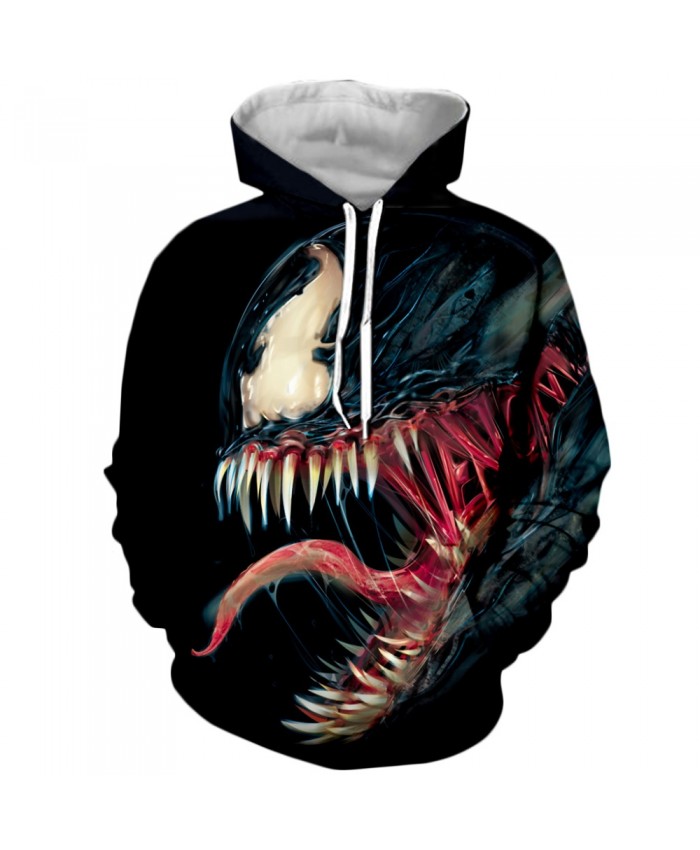 Venom Hoodies Men Women Sweatshirts 3D Printed Hoodie Hip Hop Pullover Hooded Casual Streetwear Tops K