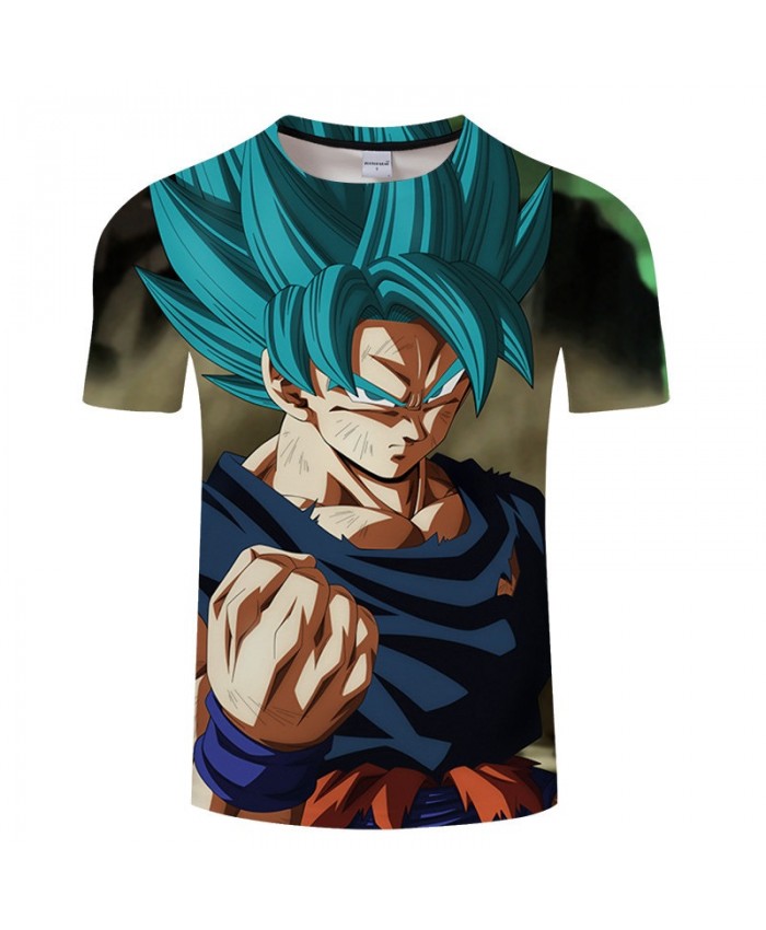 Violent Fist Cartoon Goku Dragon Ball 3D Print Men tshirt Anime Casual Summer Short Sleeve Male Tops&Tee Drop Ship