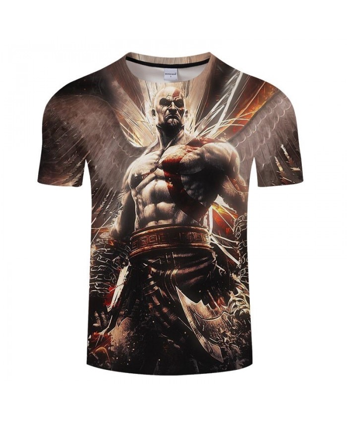 Warrior Tshirt 3D Prints t-shirts NEW Brand O-neck T shirt Men Short sleeve Tees Anime Tops Plus Size Drop Ship