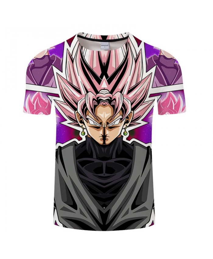 Wearing Earring Cartoon Goku Dragon Ball 3D Print tshirt Men tshirt Summer Casual Short Sleeve Male O-neck Drop Ship