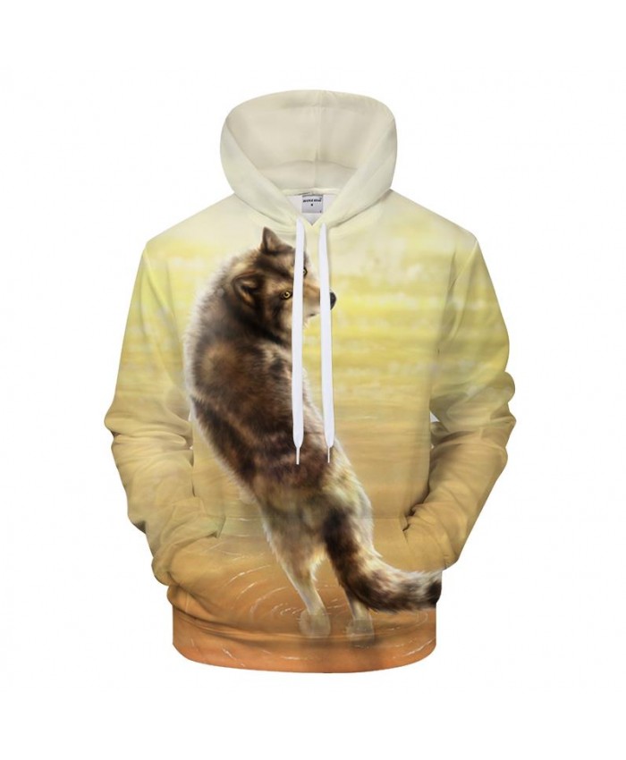 Where it all began By KhaliaArt 3D Wolf Print Hoodies Men Casual Sweatshirt Hooded Tracksuit Brand Pullover Hoodie Coat Drop Ship