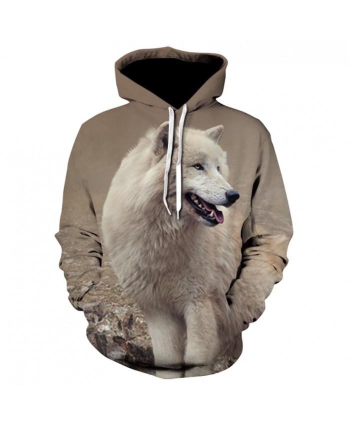 White Wolf Hoodies Hoodie Men/Women Hip Hop Autumn Winter Hoody Tops Casual Brand 3D Wolf Hoodie Sweatshirt Dropship A