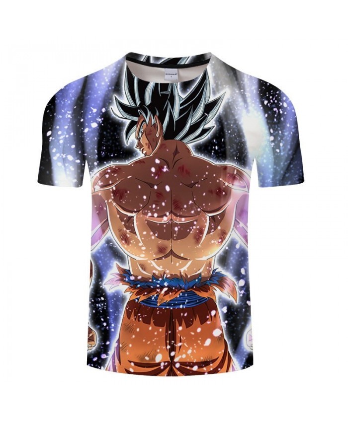 Whole Body Muscle Cartoon Goku Dragon Ball 3D Print Men tshirt Anime 2021 Casual Short Sleeve Male O-neck Drop Ship