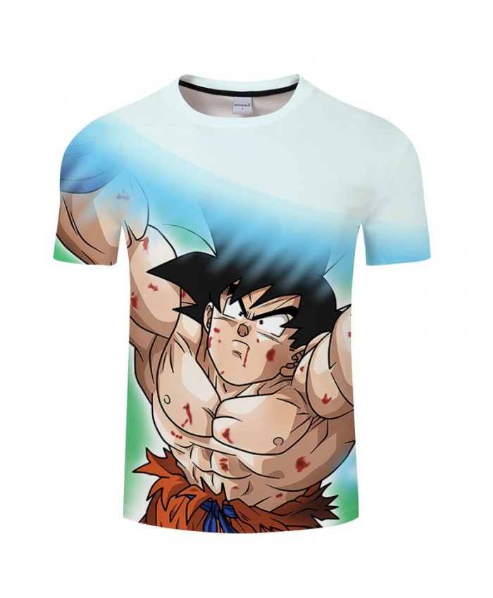 Whole Body Muscle Cartoon Goku Dragon Ball 3D Print Men tshirt Casual Summer tshirt Short Sleeve Male Drop Ship