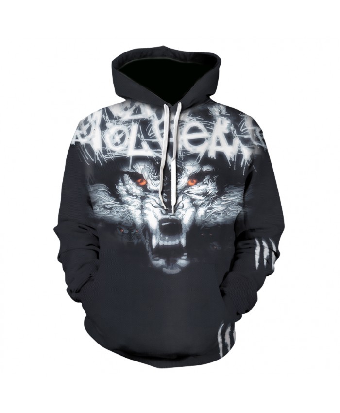 Wolf Art Printing Hoodies Men Women New Fashion Autumn Winter Pullover Hoody Tops Casual Hip Hop 3D Hoodie Sweatshirt Male Coats