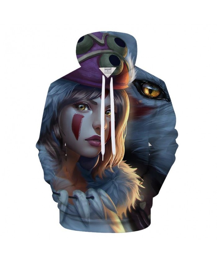Wolf&Beauty 3DPrint Hoodies Men Casual Brand Sweatshirt Hooded Tracksuit Pullover Vintage Hoodie Coat Harajuku DropShip