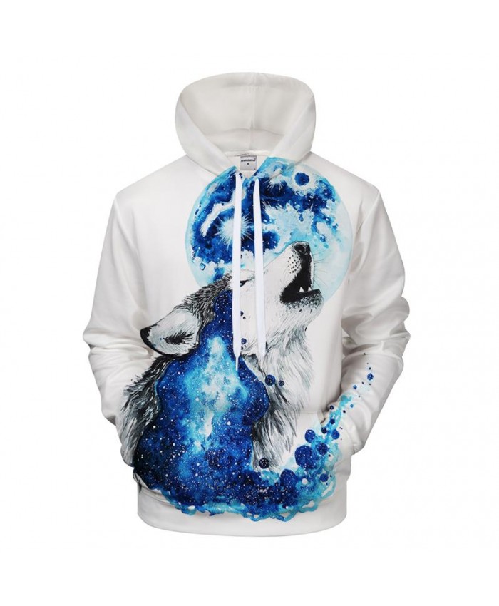 Wolf By Scandy Girl Art 3D Sweatshirts Men 3D Printing Hoody Galaxy Hoodies Wolf Funny Pullover Tracksuit Drop Ship