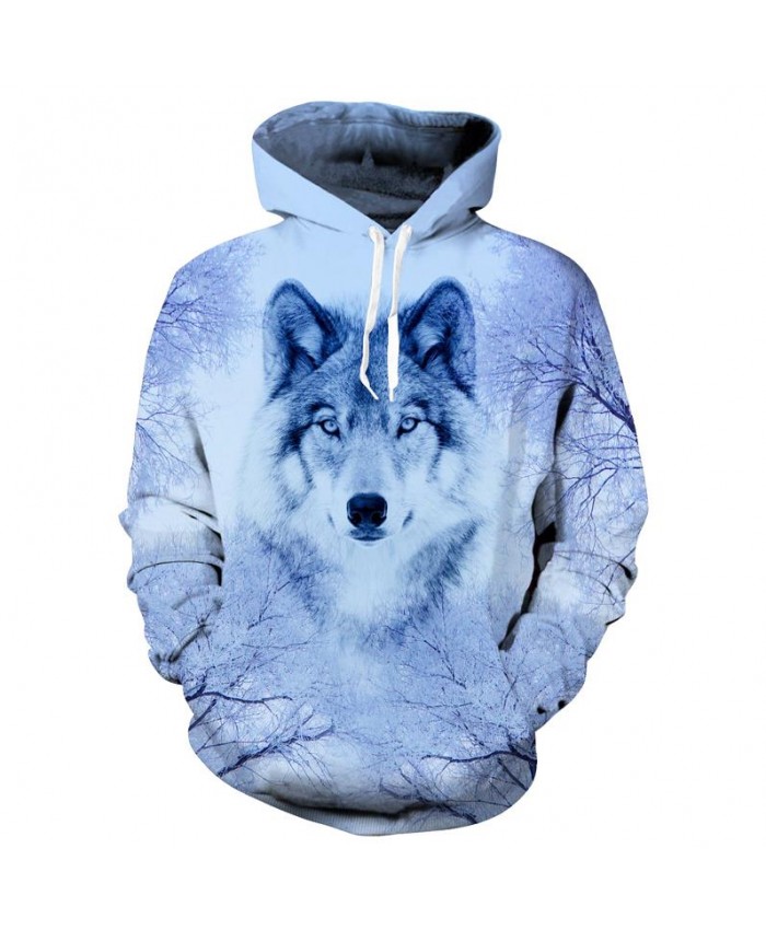 Wolf Hoodies Hoodie Men/Women 2021 Hip Hop Autumn Winter Hoody Tops Casual Brand 3D Wolf Hoodie Sweatshirt Dropship