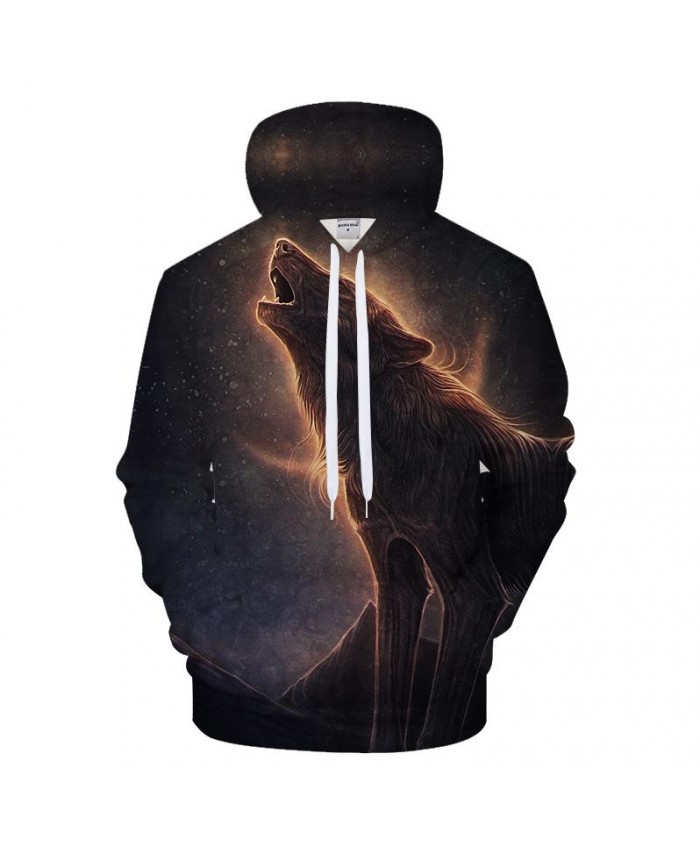 Wolf In Desert 3D Hoodies Men Hoody Casual Sweatshirt Streetwear Pullover Hip Hop Tracksuit Printed Coat Drop ship