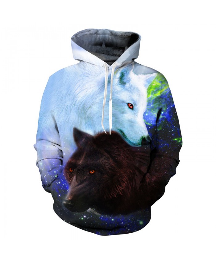 Wolf Printed Hoodies Men 3d High Quality Hoodies Brand Sweatshirts Boy Jackets Pullover Tracksuits Animal Streetwear Out Coat