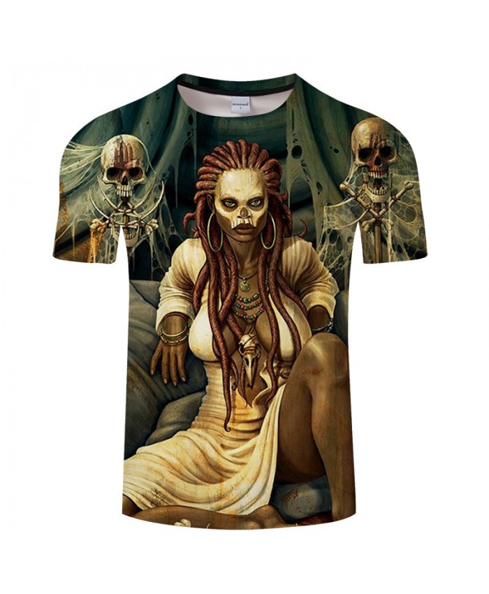 Woman Wearing Earrings Anime Game 3D Print tshirt Men tshirt Summer Casual Short Sleeve Male O-neck Drop Ship