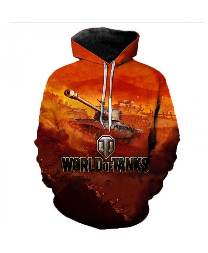 World of Tanks 3D Printed Hooded Sweatshirts Men Popular Games Casual Tops Pullover Women Hip Hop Streetwear Oversized Hoodies