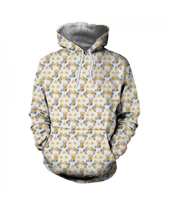 Yellow Sock Christmas Hoodies 3D Sweatshirts Men Women Hoodie Print Couple Tracksuit Hooded Hoody Clothing