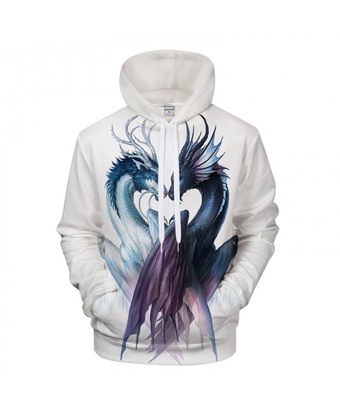 Yin and Yang Dragon by JojoesArt Hoodies 3D Men Women Sweatshirts Brand Pullover Hot Sale Casual Tracksuits Drop